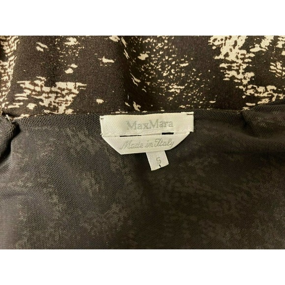Max Mara Italy S Brown Ivory Viscose Knit Top - Picture 3 of 3